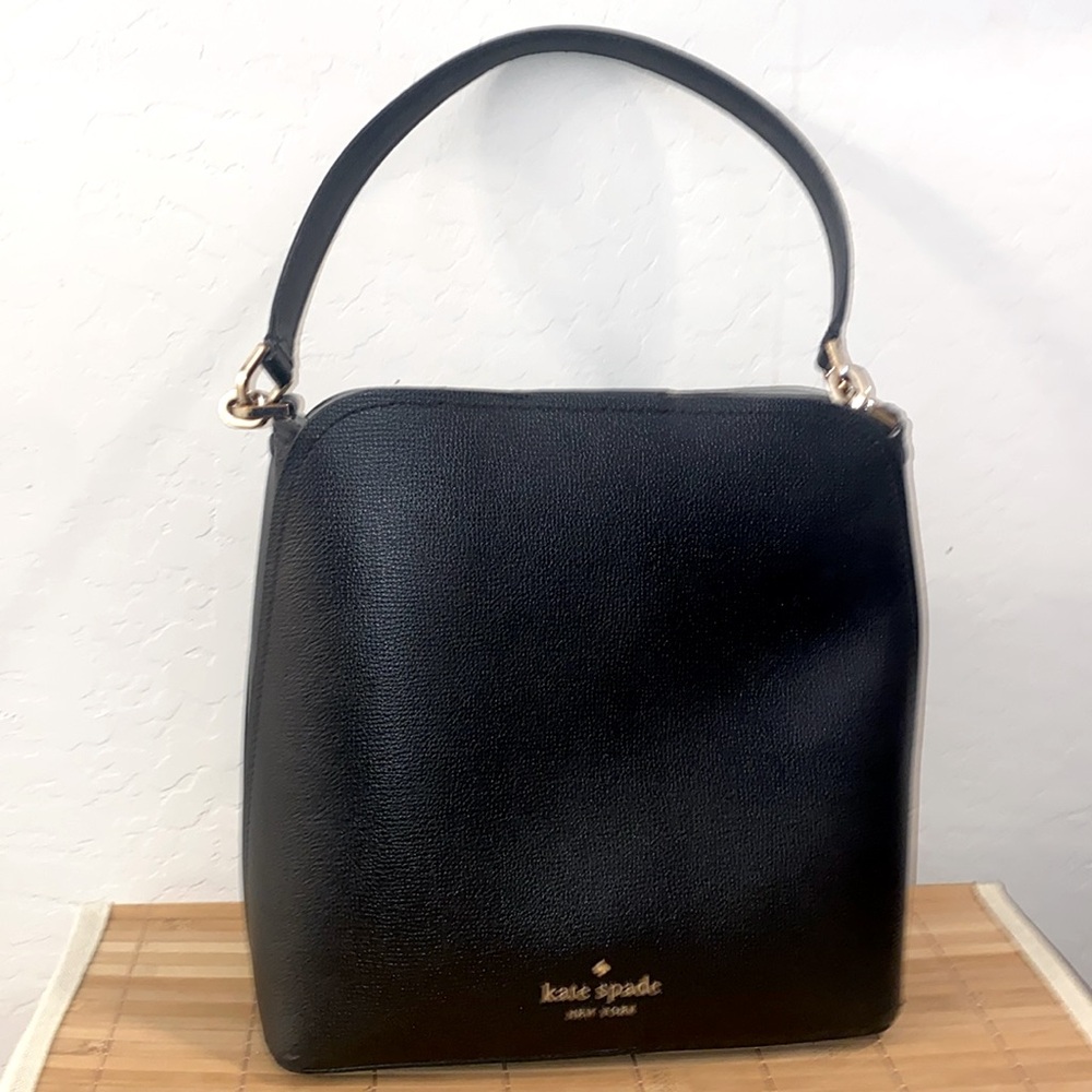 Kate Spade Darcy Black Grained Leather Shoulder Bag “Like New”